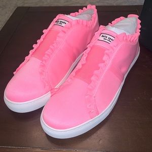 Kate Spade Lance Ruffle Sneakers New